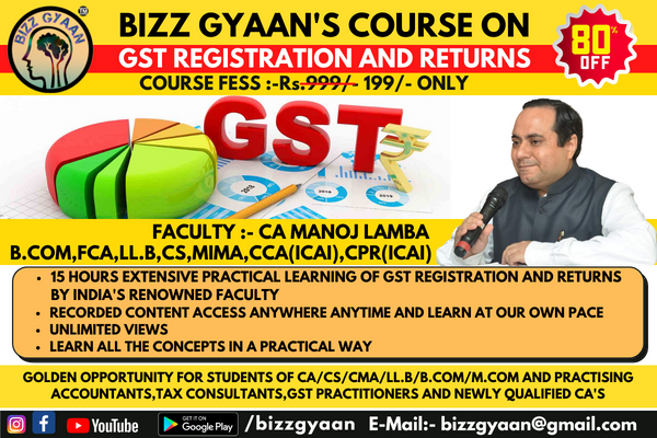 GST REGISTRATION AND RETURNS cover