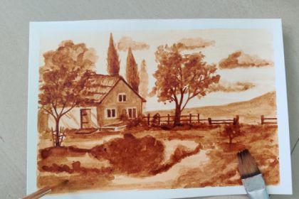 Recording - Learn the technique of Coffee Painting cover