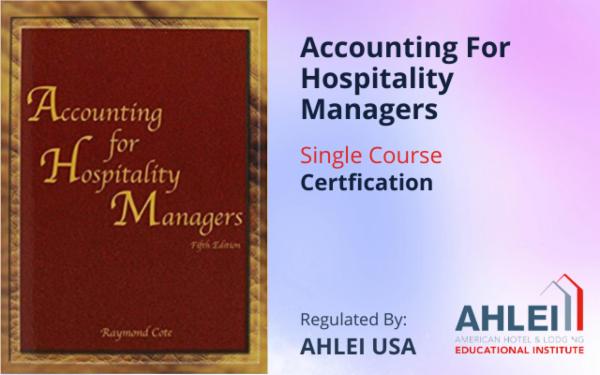Accounting For Hospitality Managers ACC 362 cover