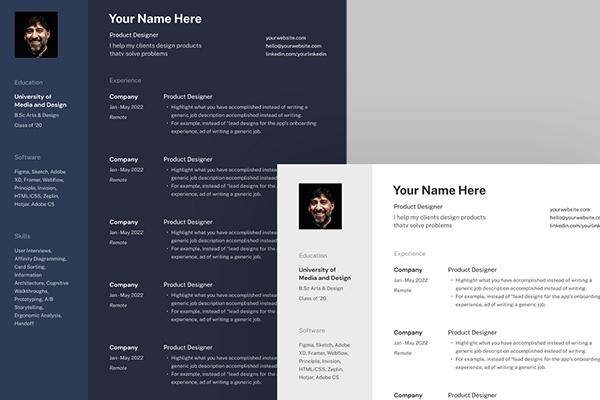 RESUME FOR DESIGNERS cover