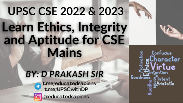 Ethics, Integrity and Aptitude for UPSC cover