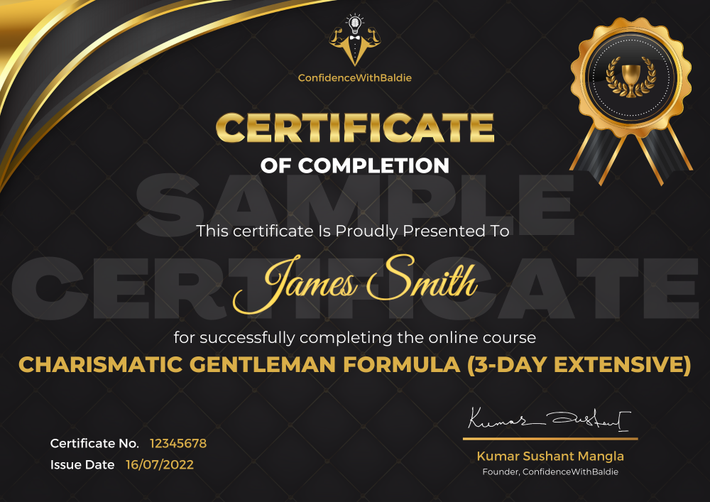 Pixel Viilage Sample Certificate