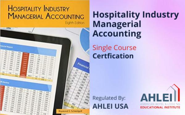Hospitality Industry Managerial Accounting ACC 462 cover