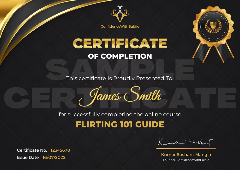 Pixel Viilage Sample Certificate