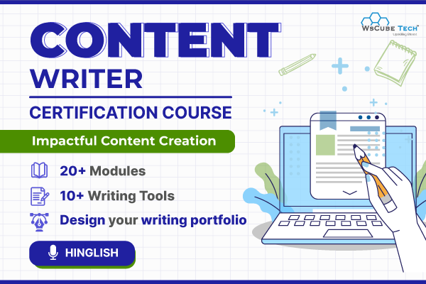 Content Writer Certification Course cover
