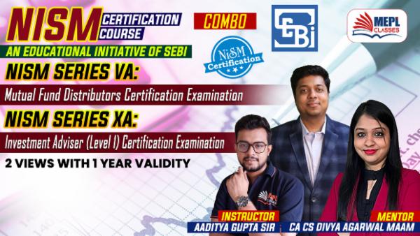 NISM Series V A: Mutual Fund Distributors + NISM-Series-X-A: Investment Adviser (Level 1) Certification Examination - COMBO - FOR LAPTOP/DESKTOP (WINDOWS ONLY) cover