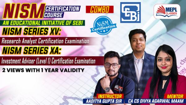 NISM Series-XV: Research Analyst + NISM-Series-X-A: Investment Adviser (Level 1) Certification Examination - COMBO - FOR LAPTOP/DESKTOP (WINDOWS ONLY) cover