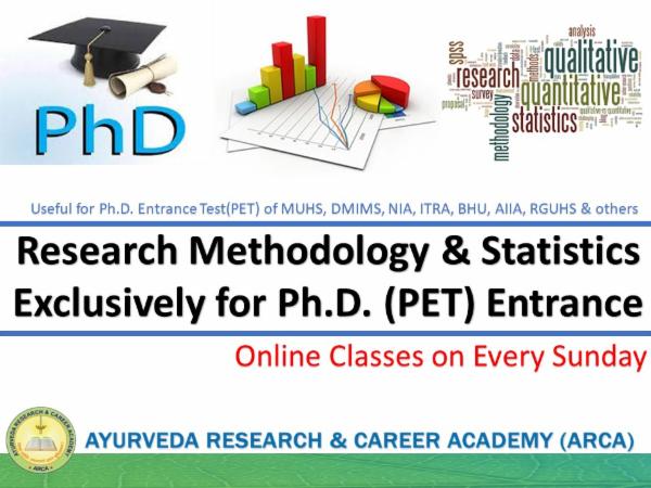 Research Methodology & Statistics Exclusively for Ph.D. (PET) Entrance cover