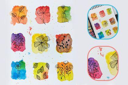 Recording - Watercolor Painting with Doodles cover