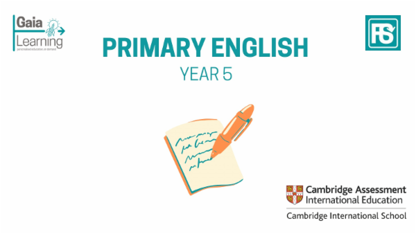 English Year 5 cover