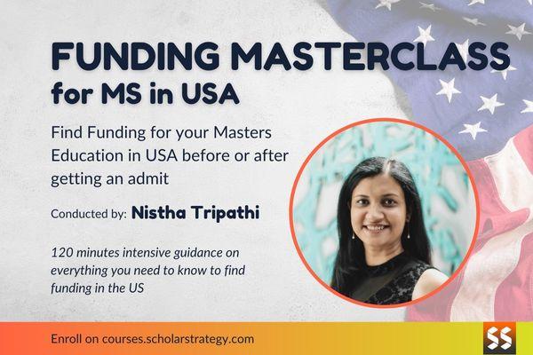 Funding Masterclass for MS in USA cover