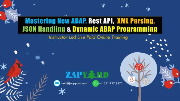 Mastering New ABAP along with Rest API XML JSON RTTS