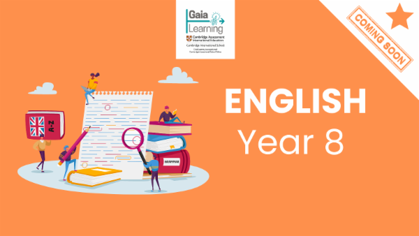 English Year 8 cover