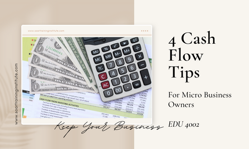 4 Cash Flow Tips For Micro Business Owners cover