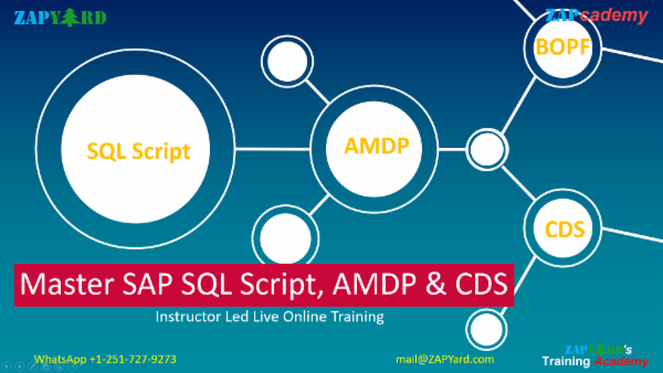 Master SAP SQL Script, AMDP & CDS cover