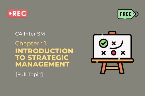 CA Inter - SM : Introduction to Strategic Management cover