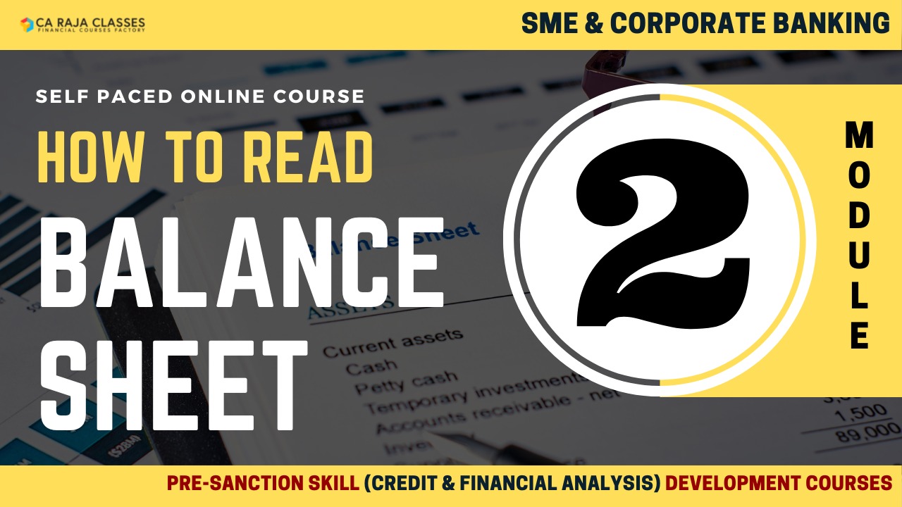 Module 2 - How to Read Balance Sheet cover