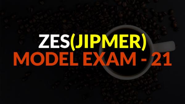 ZES(JIPMER) - MODEL EXAM - 21 cover