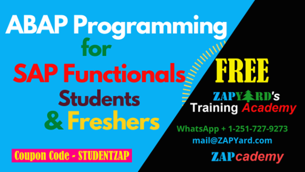 FREE - ABAP Programming for College Students, Beginners & Functional Consultants cover