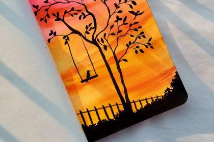 Recording - Vibrant Sunset Painting 101 cover