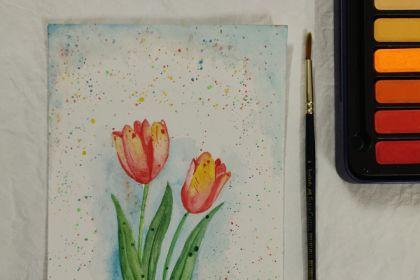 Recording - Tulips Painting with Watercolors cover