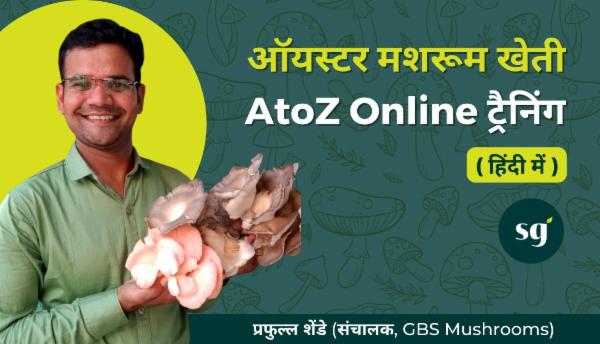 ऑयस्टर मशरूम खेती AtoZ Online ट्रैनिंग MF01H cover