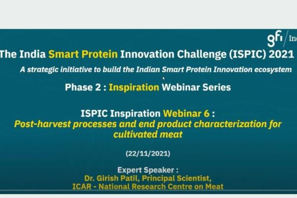 ISPIC Inspiration Webinar - The Science of Cultivated Meat cover