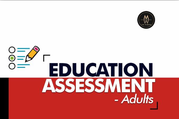Education Assessment - Adults cover
