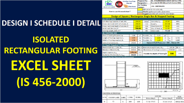 Rectangular / Square Footing cover