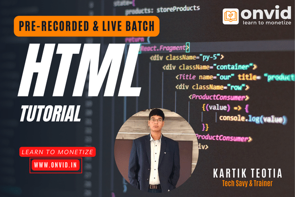 HTML TUTORIAL cover