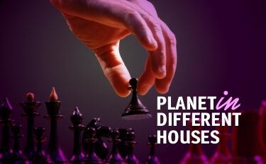 Planets in different houses cover