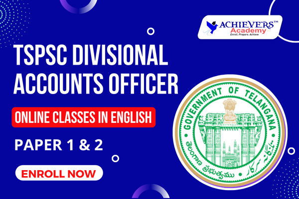 TSPSC DAO Online Classes in English | Paper 1 & 2 cover