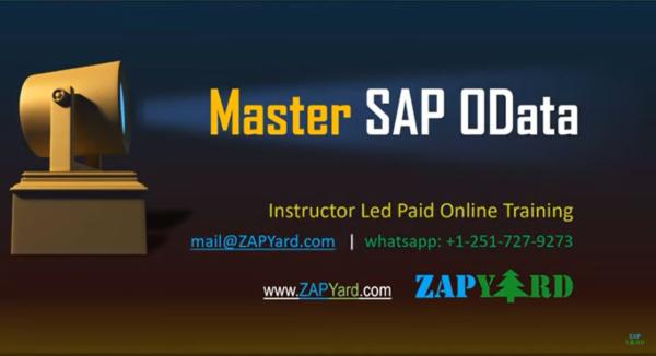 Master SAP OData cover
