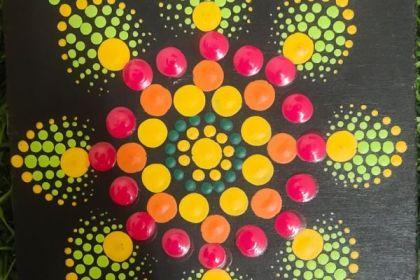 Recording - Dot Mandala on Coasters cover