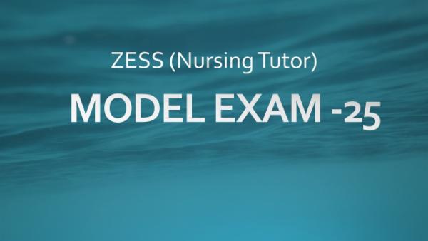 ZES(Nursing Tutor) - MODEL EXAM - 25 cover