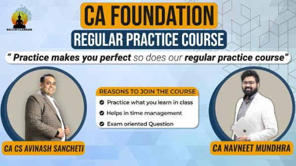 CA Foundation Regular Practise Course cover