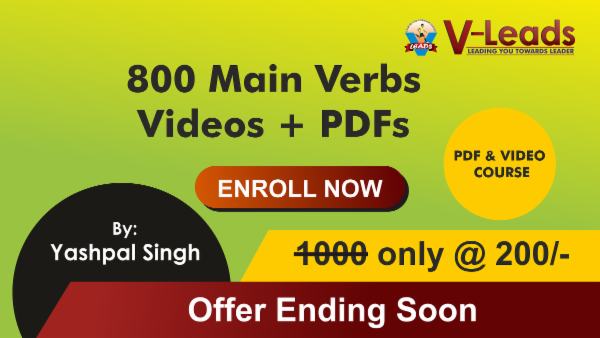 800 main Verbs Videos + PDFs Course cover