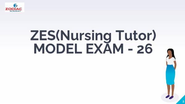 ZES(Nursing Tutor) - MODEL EXAM - 26 cover