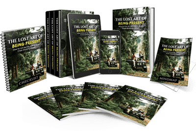 The Lost Art of Being Present (how to live in now?) short course + eBooks cover