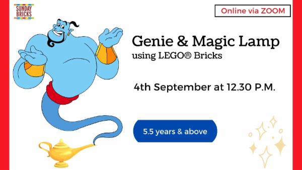Genie & Magic Lamp using LEGO® Bricks cover
