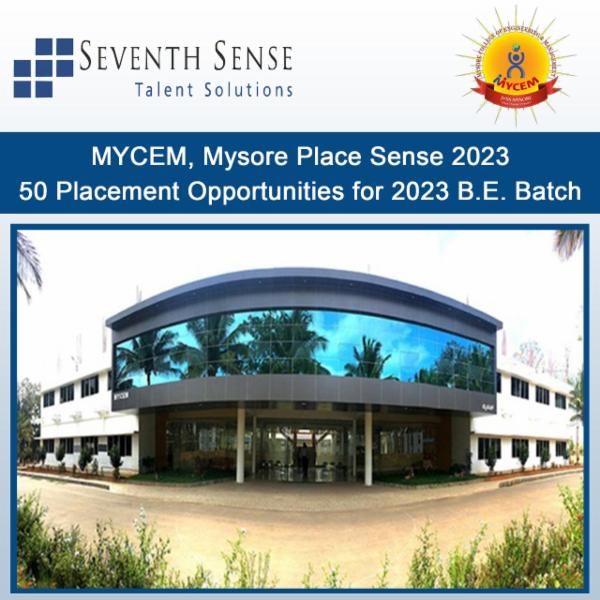 MYCEM, Myosre Place Sense 2023 - 50 Placement Opportunities for 2023 B.E. Batch before you graduate or MONEY BACK GUARANTEE (Only people enrolled will be eligible to apply to every opportunity) cover