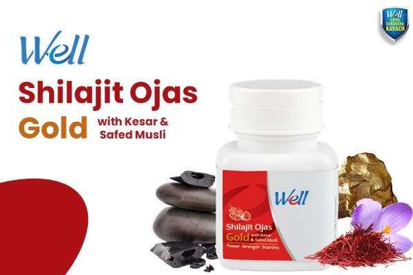 Well Shilajit Ojas Gold with Kesar & Safed Musli (Kannada) cover