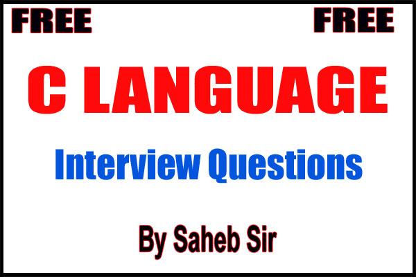 C Language Interview Questions