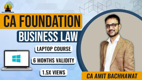 CA FOUNDATION BUSINESS LAW JUNE'23- Laptop Course cover