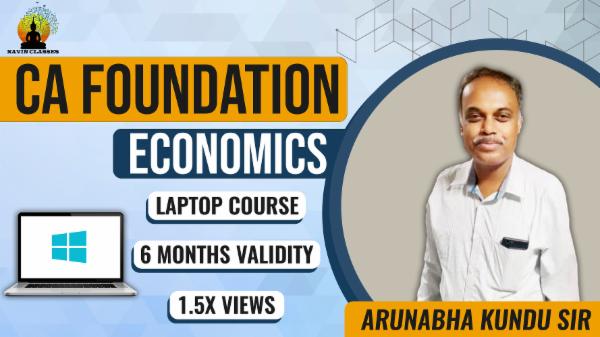 CA FOUNDATION BUSINESS ECONOMICS JUNE'23- Laptop Course cover