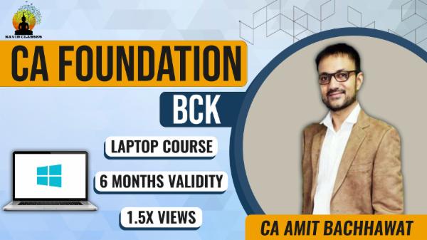 CA Foundation BCK JUNE'23- Laptop Course cover