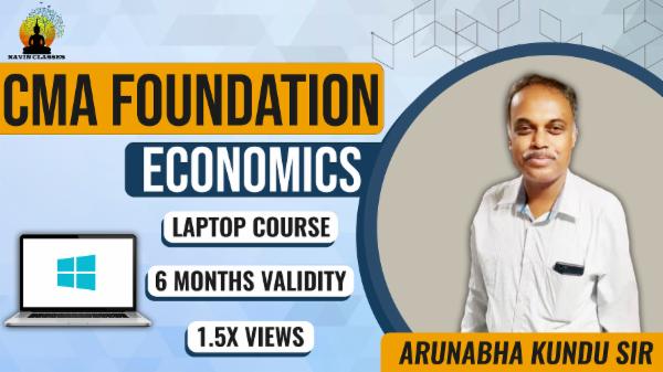 CMA FOUNDATION BUSINESS ECONOMICS JUNE'23- Laptop Course cover