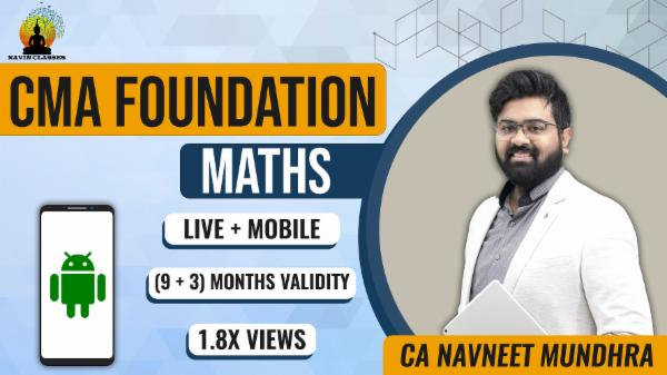 CMA FOUNDATION MATHEMATICS JUNE'23- Mobile Course cover