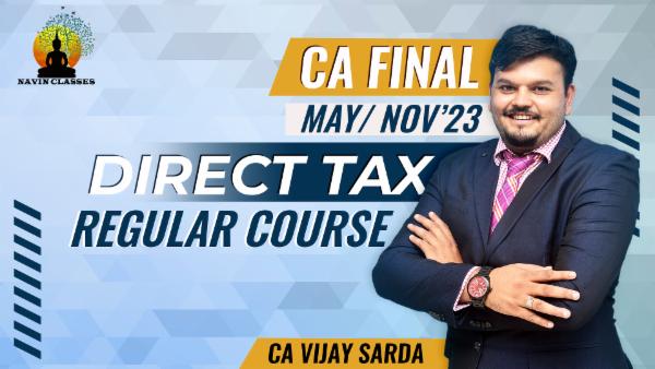 CA Final Direct Tax Regular Course cover