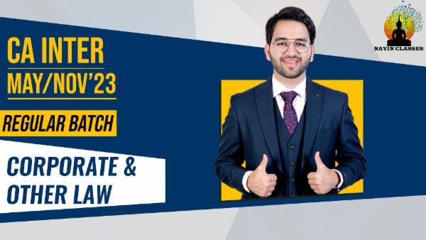 CA Inter Corporate Law & Other Law (S. S) cover